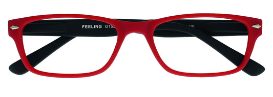 Leesbril I Need You +1.00dpt Feeling rood-zwart