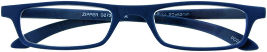 Leesbril I Need You +1.00dpt Zipper blauw