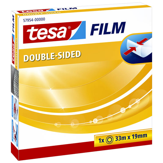 Dubbelzijdig plakband tesafilm 33mx19mm tr