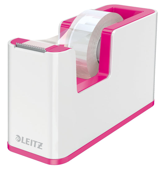 Plakbandhouder Leitz Wow wit/roze