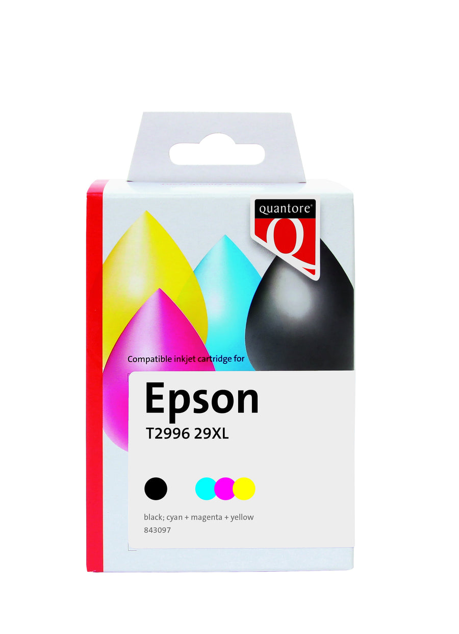 Inktcartridge Quantore Epson 29XL T2996 zwart 3 kl