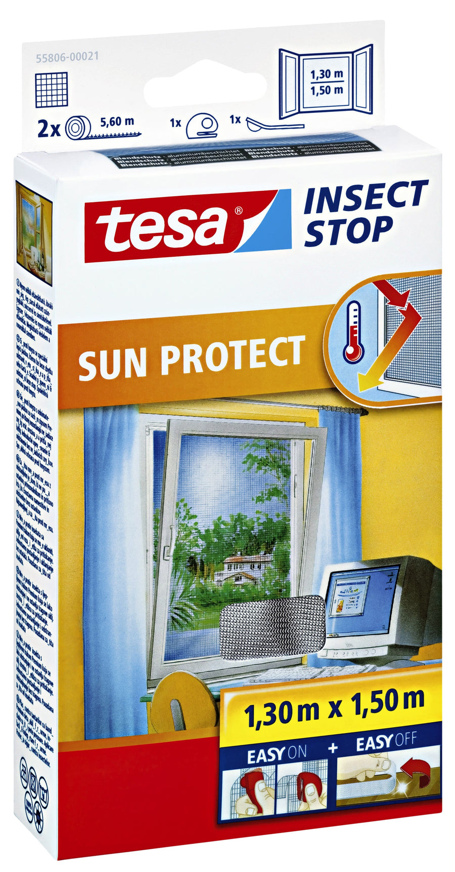 Insectenhor tesa SUN raam 1.3x1.5m antraciet