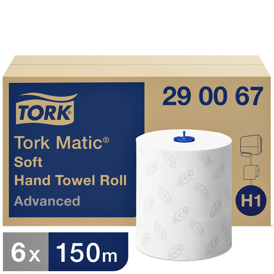 Handdoekrol Tork H1 Advanced 2laags 150m wit