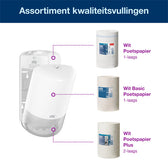 Poetspapierdispenser Tork M1 Elevation klein wit - afbeelding 6