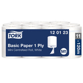 Poetspapier Tork M1 Universal 1laags 120m wit - afbeelding 9
