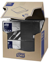 Lunchservet Tork Advanced vierdevouw zwart