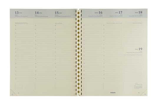 Agendavulling 2026 Brepols Concorde 7d/2p crème