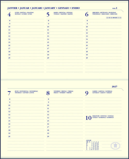 Agendavulling 26 Ryam Memoplan 7 Compact liggend