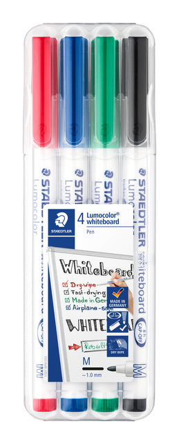 Whiteboardmarker Staedtler 301 rond 1mm ass