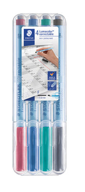Viltstift Staedtler OHP Lumo F 305 correctable ass - afbeelding 3