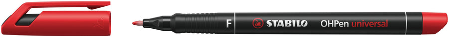 Viltstift STABILO OHP 842/40 rond F rood