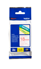 Labeltape Brother Ptouch TZe242 18mm wit