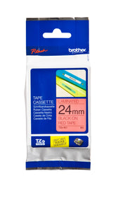 Labeltape Brother Ptouch TZe451 24mm rood
