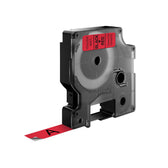 Labeltape Dymo LabelManager D1 polyester 12mm rood