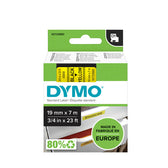 Labeltape Dymo LabelManager D1 polyester 19mm geel - afbeelding 3