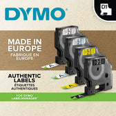 Labeltape Dymo LabelManager D1 polyester 9mm wit - afbeelding 7