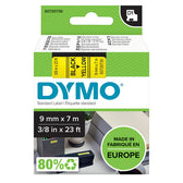 Labeltape Dymo LabelManager D1 polyester 9mm geel - afbeelding 3