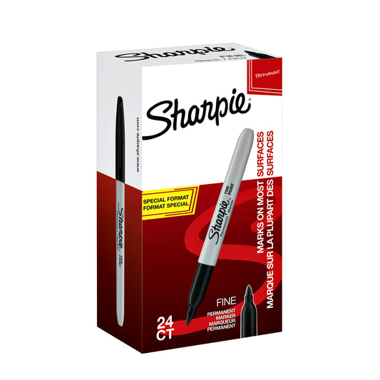 Viltstift Sharpie F zwart valuepack