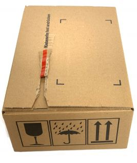 Autolock doos met plakstrip en scheurstrip 310x230x160 mm - Enkelgolf