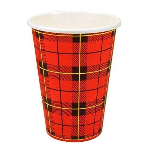 Scotty Koffiebeker 180ml met Schotse Ruit – Bulkverpakking 2500 Stuks - Packaging Discounter B.V.