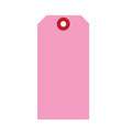 Roze radium etiketten met versterkt oogje 60 x 120 mm (225 g/m²)
