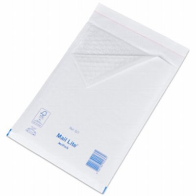 Luchtkussenenvelop Mail Lite D/1 wit 92 g/m² 200 x 275
