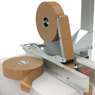 Machine polypropyleen solventtape havanna 50 mm x 1000 m