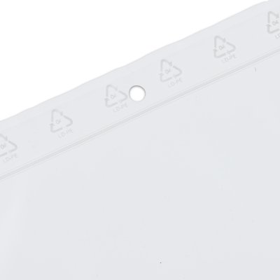 Gripzak 60µm transparant 120 mm x 180 mm met ponsgat