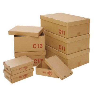 Doos Collomoduul bruin Enkelgolf C-golf uitw. formaat 300 x 200 x 85