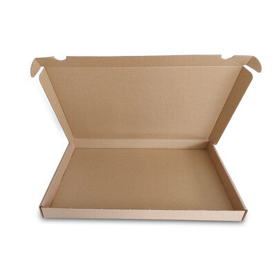 Brievenbusdoos onbedrukt bruin Enkelgolf E-golf ext. formaat 355 x 230 x 30 inw. Formaat 345 x 225 x 27
