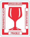 Waarschuwingsetiket “Breekbaar” 79 x 97 mm