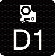 Labeltape Dymo LabelManager D1 polyester 9mm blauw