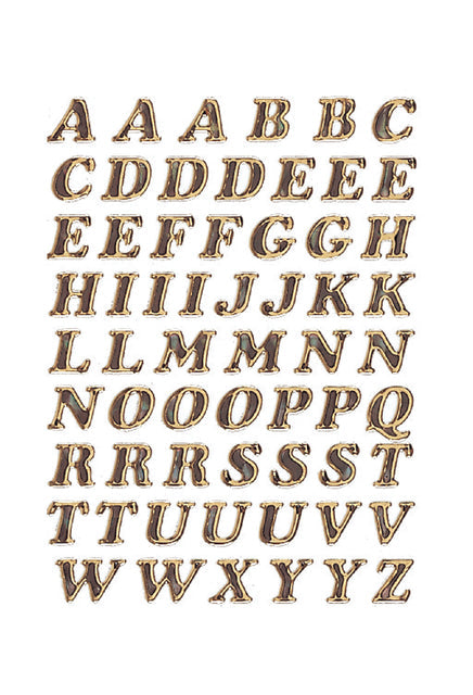 Etiket HERMA 4192 8mm letters A-Z goudfolie 61st