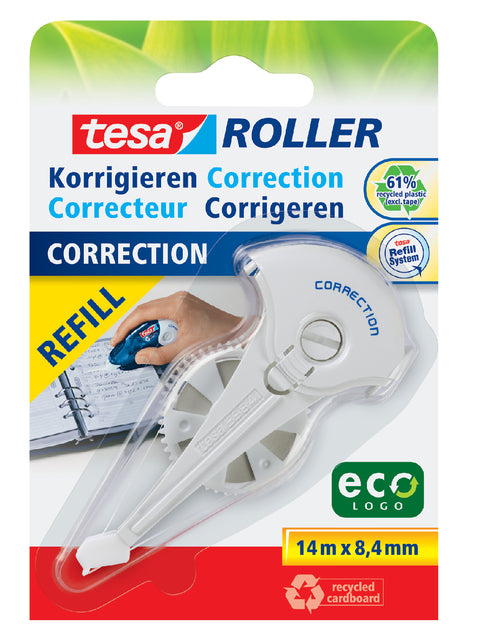 Correctietape navulling tesa eco 8.4mm blister