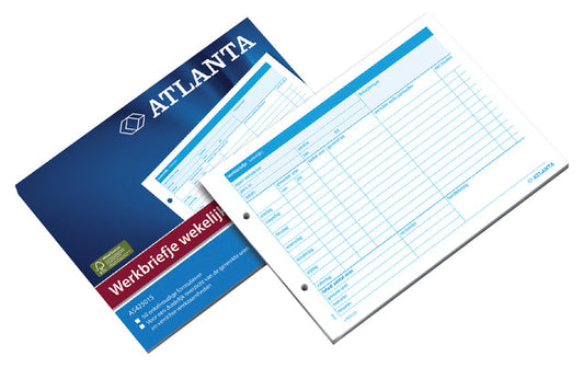 Werkbrief Djois Atl A5 wekelijks 50vel