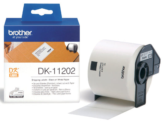 Etiket Brother DK11202 verzendlabel 62x100mm wit