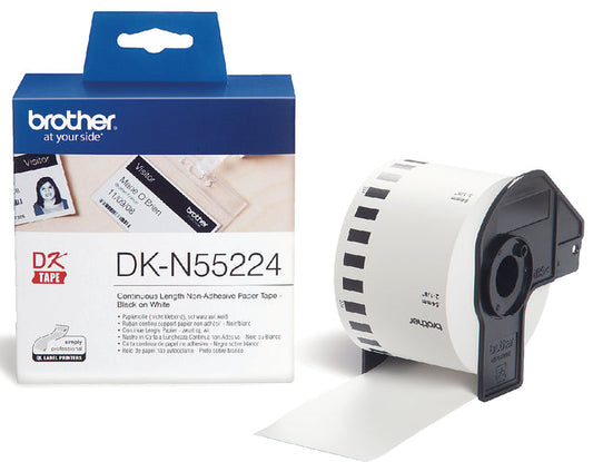 Etiket Brother DKN55224 niet klevend 54mm 30m wit
