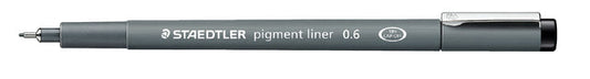Fineliner Staedtler pigment 308 0.6mm zwart