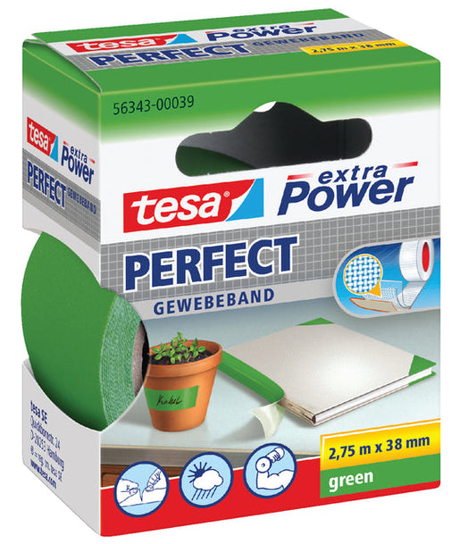 Textieltape tesa Perfect 2.75mx38mm groen