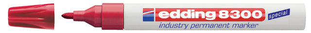 Viltstift edding 8300 industrie rond 1-3mm rood