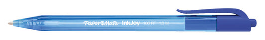 Balpen Papermate Inkjoy 100RT valuepack M blauw