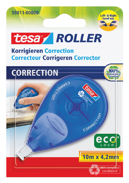 Correctietape tesa rechts linkshandig 4.2mm bl