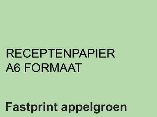 Receptpapier Fastprint A6 80gr appelgroen
