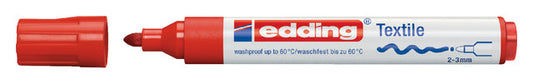 Textielmarker edding 4500 rond 2-3mm rood