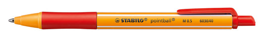 Balpen STABILO pointball 6030/40 M rood