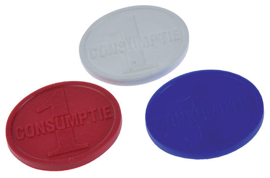 Consumptiemunt Combicraft rood 750st