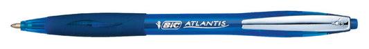 Balpen Bic Atlantis soft clic M blauw