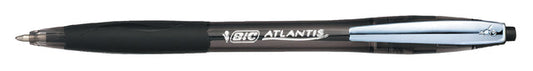 Balpen Bic Atlantis soft clic M zwart