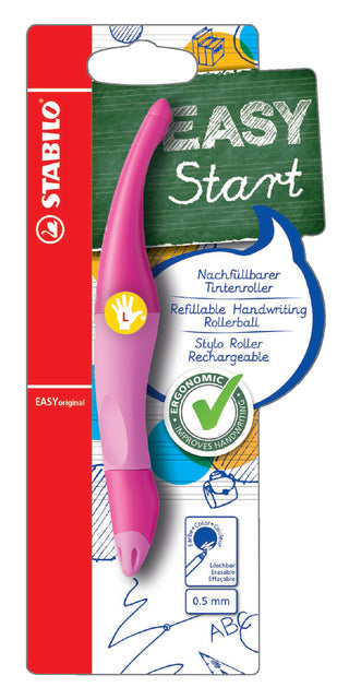 Rollerpen STABILO Easyoriginal links M lroze/roze