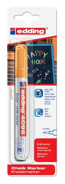 Krijtstift edding 4095 rond 2-3mm oranje